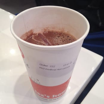 Tea Top - Godiva hot coco comes only 70% full...?! $3.95 - Coffee & Tea Near Me - San Jose, California