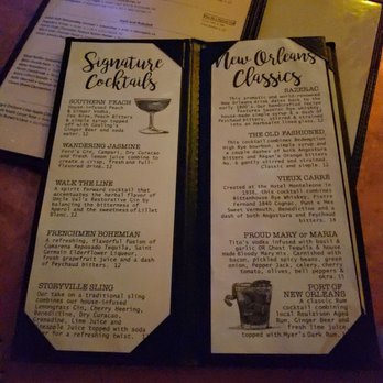 The Maison - Menu - Jazz & Blues Near Me - New Orleans, Louisiana The Maison - Menu - Jazz & Blues Near Me - New Orleans, Louisiana