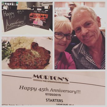 Morton's The Steakhouse - Such special touches for our Anniversary - Steakhouses Near Me - Burbank, California Morton's The Steakhouse - Such special touches for our Anniversary - Steakhouses Near Me - Burbank, California
