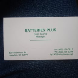 New phone number listed on card! New phone number listed on card!
