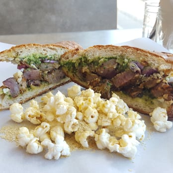 Love Handle - The Loathly Lady. Spicy pork cheek, roasted turnip pesto, honey roast legume, blue cheese. Yum! - Delis Near Me - Indianapolis, Indiana