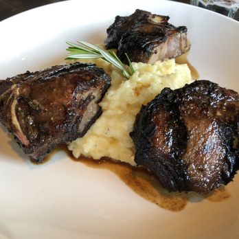 Lokma - Pomegranate glazed lamb chops on feta mash potatoes - Mediterranean Near Me - San Francisco, California