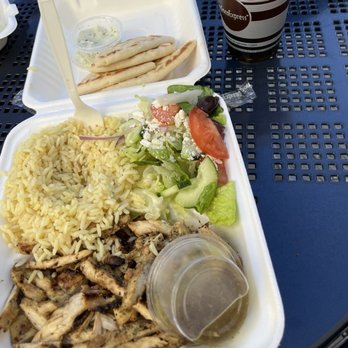 Santorini Island Grill - Chicken plate - Greek Near Me - La Jolla, California
