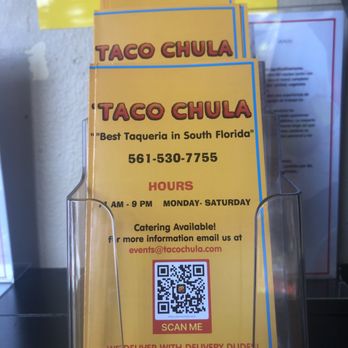 Taco Chula - Menu - Mexican Near Me - Palm Beach Gardens, Florida Taco Chula - Menu - Mexican Near Me - Palm Beach Gardens, Florida