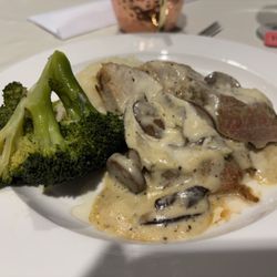 Pork Loin With Creamy Mushroom & Black Pepper Sauce
