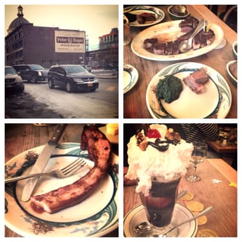Peter Luger - Here is the pic of the food there for my table. - Steakhouses Near Me - Brooklyn, New York Peter Luger - Here is the pic of the food there for my table. - Steakhouses Near Me - Brooklyn, New York