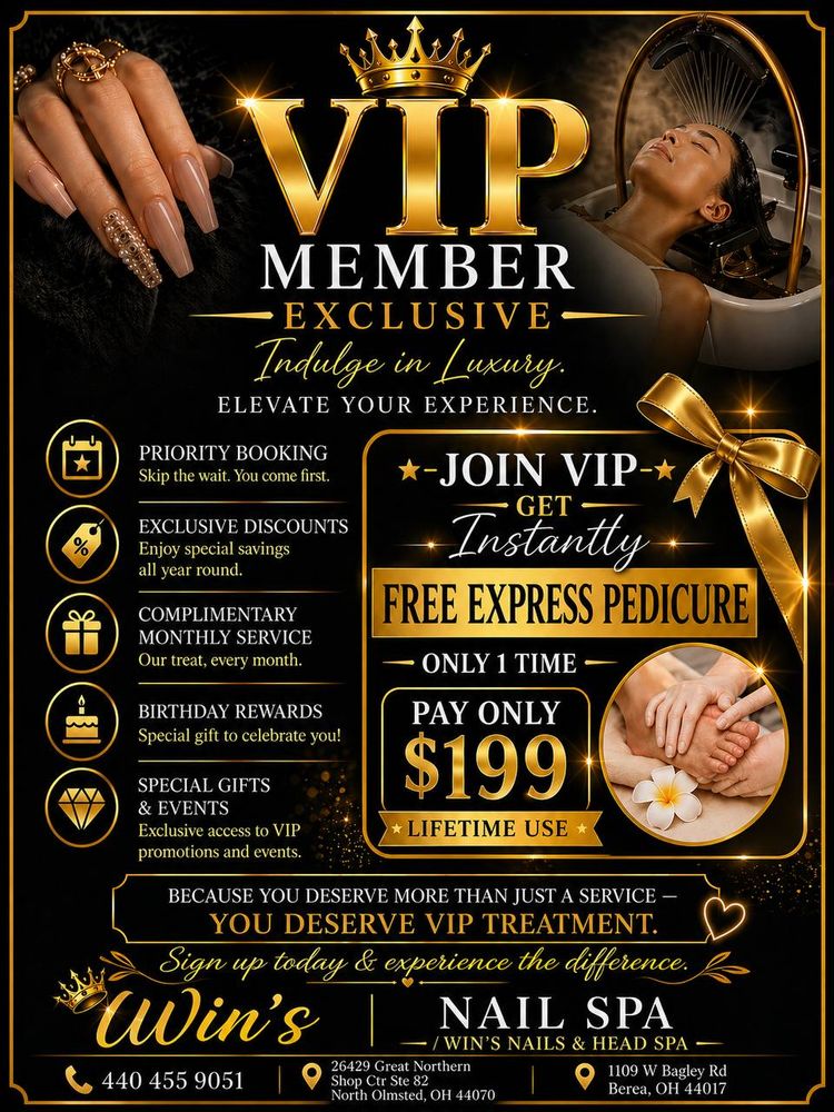 Win's Nails & Head Spa Logo