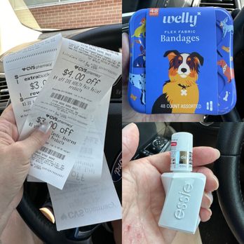 CVS Pharmacy - Ok customer service, shelves seem empty picked over, found bandages and nail polish. 3 foot long receipt lol - Drugstores Near Me - Elk Grove, California