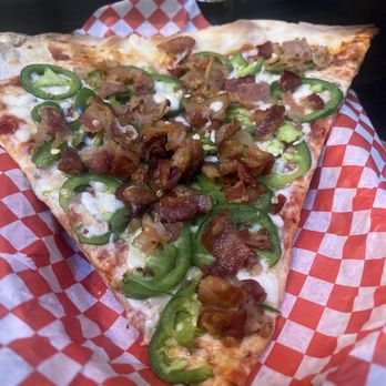 Black Sky Brewery - Bacon jalepeno pizza - Breweries Near Me - Denver, Colorado