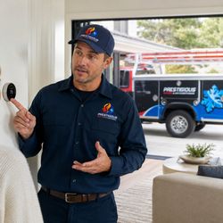 Prestigious Heating & Air Conditioning - Educational HVAC image explaining humidity and comfort problems when an air conditioning system is running but indoor humidit...