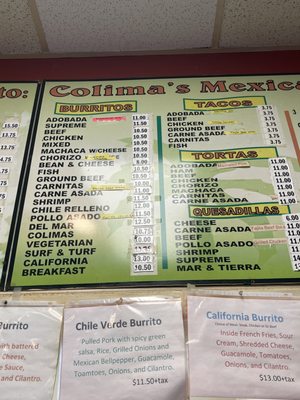 Menu photo 2 Colima's Texarkana, TX Menu photo 2 Colima's Texarkana, TX
