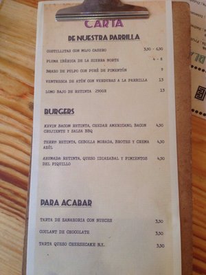 Menu photo 5 Artefacto Seville, SE Menu photo 5 Artefacto Seville, SE