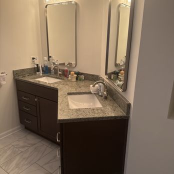 Two Rivers Built - Vanity, countertop, lighting, faucets, and mirrors. - General Contractors Near Me Two Rivers Built - Vanity, countertop, lighting, faucets, and mirrors. - General Contractors Near Me