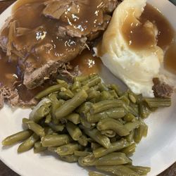 The Augusta General Store - Roast beef and sides (my husband said it was "for real roast beef").