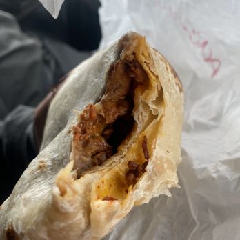 Valeries Taco Shop - Al pastor burrito with rice and beans - Mexican Near Me - Beaver, Utah