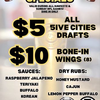Five Cities Brewing - The special they had posted - Breweries Near Me - Bettendorf, Iowa