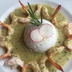 The Island Bistro - Prawn in liquor sauce. Gorgeous