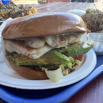 Dim 'N' Den Sum - Mahi Sandwich with Avocado - Food Trucks Near Me - Koloa, Hawaii
