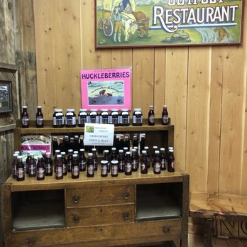 Outpost Restaurant - Huckleberry syrup - American Near Me - West Yellowstone, Montana Outpost Restaurant - Huckleberry syrup - American Near Me - West Yellowstone, Montana