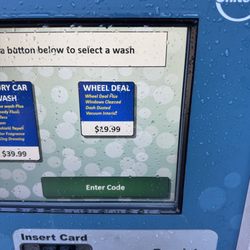 Chevron - Says it's a mistake and only outside wash after paying $19.99.   So you don't get what you pay for