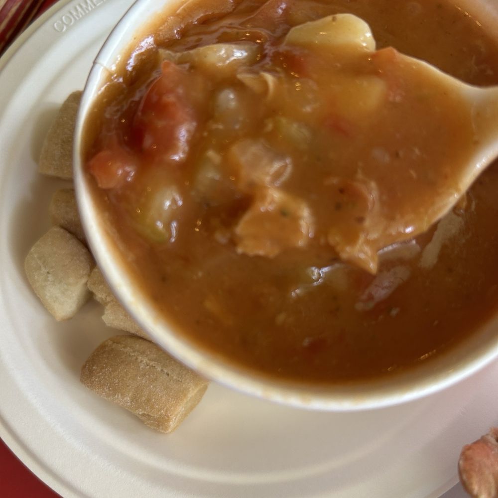 The Crab Cooker - Eating soup with plastic soup is not right - Seafood Near Me - Tustin, California The Crab Cooker - Eating soup with plastic soup is not right - Seafood Near Me - Tustin, California