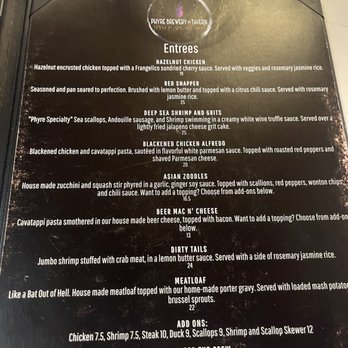 Phyre Brewery & Tavern - Menu - Speakeasies Near Me - St. Cloud, Florida