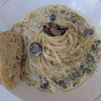 Somethin - Truffle Mushroom Pasta - Korean Near Me - La Mirada, California Somethin - Truffle Mushroom Pasta - Korean Near Me - La Mirada, California