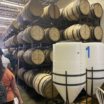 Muddy River Distillery - Barrels of rum - Distilleries Near Me - Mount Holly, North Carolina
