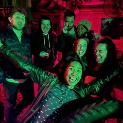 Throw Snakes Tours - Photo of the group at a bar called Roadside Attraction.