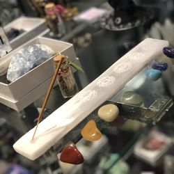 Enchanted Knights - Chakra Stones, Selenite Incense Holder, Crystals.