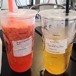 All about strawberry and Peach fruit tea
