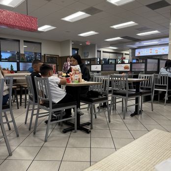 Chick-fil-A - The Inside of the Restaurant - Fast Food Near Me - Northridge, California
