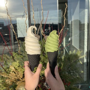Matcha Tea & Dessert - White rabbit ice cream cone, matcha ice cream cone - Desserts Near Me - Markham, Ontario