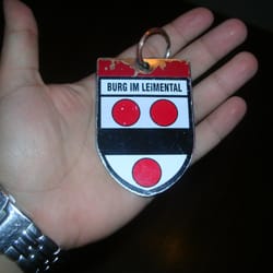 Hotel-Restaurant Central - Hotel/room key, with my hand as a visual frame of reference.