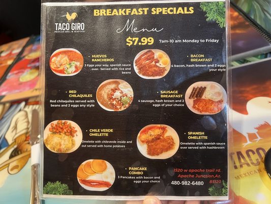 Menu photo 8 Taco Giro Apache Junction, AZ