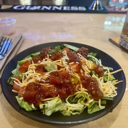 Wings Etc - Side salad with salsa because they were out of most dressings