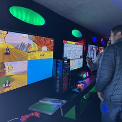 Jump Jump Around Inflatables and Event Rentals - Pick your poison...we checked out the Xbox but they have whatever gaming console you want to play on.