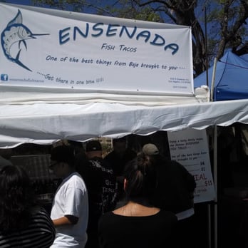 Ensenada Fish Tacos - They get busy st Encino's Farmers Market - Tacos Near Me - Los Angeles, California Ensenada Fish Tacos - They get busy st Encino's Farmers Market - Tacos Near Me - Los Angeles, California