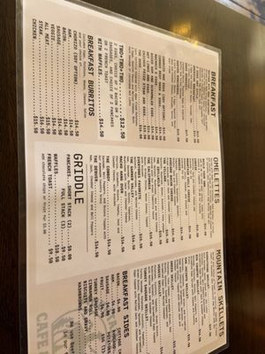 Menu photo 4 Mountain Center Cafe & Grill Mountain Center, CA