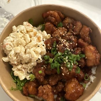 Poke Hana - Garlic Fried Chicken Plate with Mac Salad - Hawaiian Near Me - Orlando, Florida