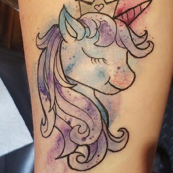 True Grit Tattoo - Water color unicorn - Tattoo Near Me - Albuquerque, New Mexico