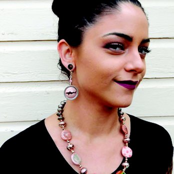Screen Door Studios Gallery - Karen Canino's bottle-cap jewelry - Art Galleries Near Me - Fort Collins, Colorado