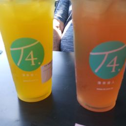 Honey peach royal tea (L) & Elegant rose royal tea (R). Honey peach royal tea (L) & Elegant rose royal tea (R).