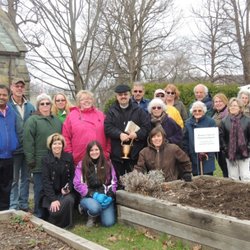 St. Thomas' Episcopal Church - Our community garden consists of 13 beds and gardeners such as these raise over 1,000 lbs of vegetables for the food pantry each summer.
