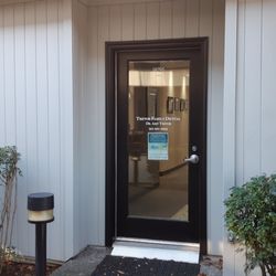 Trevor Family Dental - View of our front door. We are in Suite 1 of the Tualatin Park Plaza Building - come visit us today!