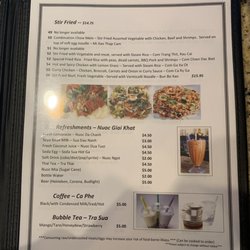 Pho To Liem - Menu March 2023