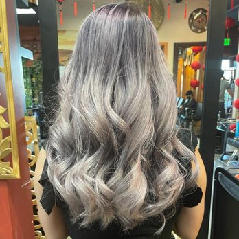 Salon Champagne - This is another time when she decides dye different color - Hair Salons Near Me - Huntington Beach, California