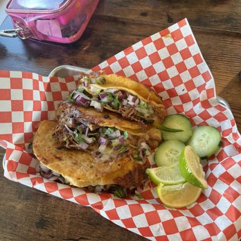 Birria El Tapatio - Queso Taco plate that supposedly comes with consome - Food Trucks Near Me - Garden Grove, California