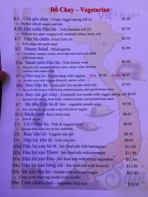 Menu photo 3 Pho Viet Express Toms River, NJ