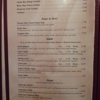 Paradise Cafe - the menu of the restaurant - Seafood Near Me - Sequim, Washington